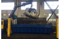 China Grade A Portable Scrap Metal Balers 260hp Power 15000*4000mm Cover Area supplier