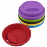 Silicone Drinking Lid Spill-Proof Cup Lids Reusable Coffee Mug Lids Coffee Cup Cover Silicone Hot Cup Lids Travel Lids for sale