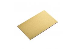 China Silver 1220mm Brushed Aluminum Composite Panel Scratch Resistant supplier
