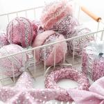 Pink Foam Ball Christmas Tree Pendant Decoration for sale