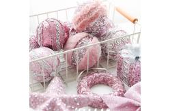 China Pink Foam Ball Christmas Tree Pendant Decoration supplier
