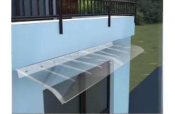China Clear Invisible DIY Polycarbonate PC Awning  Low-Maintenance Choice For Weather Protection supplier
