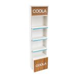 POS Wooden Display Stand Suncare Products Freestanding Retail Display For Cosmetic Store for sale