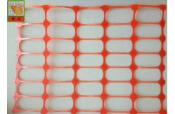 China Strong Orange Plastic Construction Fence , Warning Barrier Fence PE Material supplier