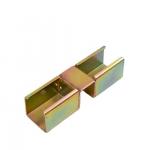 2040E Connector Sheet Metal Palcom Roller Sliding Track Joint for Pipe Rack System for sale