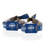 Adjustable Custom NFC Wristband Fabric Woven RFID Smart Wristband For Events