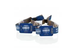 China Adjustable Custom NFC Wristband Fabric Woven RFID Smart Wristband For Events supplier