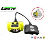 OLED Screen 6.8Ah Battery 18000lux 2.3W LED Mining Cap Lamp for sale