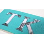 3D Metal Patch Embossed logo High Frequency TPU Heat Transfer Label for Clothing Bulk Factory Price for sale
