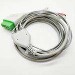 AHA Standard Nihon Kohden Reusable ECG Cables With 3 Leadwires for sale