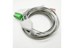China AHA Standard Nihon Kohden Reusable ECG Cables With 3 Leadwires supplier
