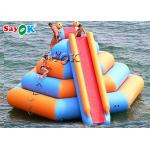 CE  Inflatable Water Toys / Commercial Inflatable Water Slide With Climbing Tower Water Toys For Lake for sale