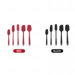 4 Pieces Non Scratch Silicone Spatula Set For Home Kitchen