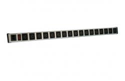 China 17 Way Electrical PDU Power Distribution Unit C13 IEC 320 Aluminium Alloy Housing supplier