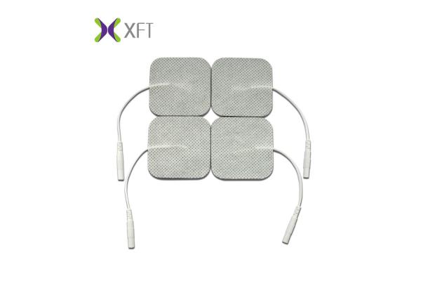 Non Woven Aed Defibrillator Pads , Sticky Hydrogel Tens Unit Electrode Pads