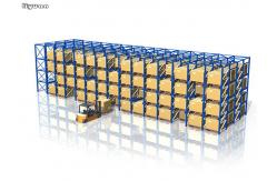 China Steel Drive In Pallet Racking Warehouse Metal Storage Rack Powder Coated supplier