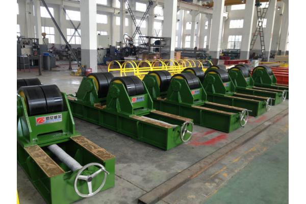PU Wheel Welding Turning Rolls 60T lead screw Adjustable