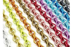 China Durable Anodised Chain Link Curtain , Aluminium Fly Screen Chain Link Door Curtain supplier