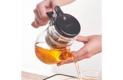 China 650ml Infuser Small Glass Teapot Kettle Set For Home Teaware Eco Friendly supplier