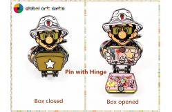 China Super Mario Cartoon Adventurer Unique Hinged Lapel Pin supplier