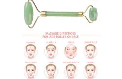 China Green Gua Sha Scraping Tool , Facial Jade Roller For Face Massage supplier