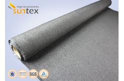 China Fireproof Blanket 29OZ Graphite Coated High Temperature Fabrics Plain Pattern supplier