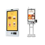 Ethernet Connected Automatic Service Kiosk with Barcode Scanner self ordering kiosks cash card payments for sale