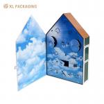 XL Packaging Custom Packaging Box Factory Gift Tree Calendar Box Skin Care Tools Toy Craft Electrons House Shape Gift Advent Calendar Packaging Box for sale