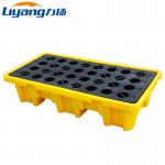 HDPE PP 4 Drum Spill Containment Pallet 1300x1300 4 Ton Static Load