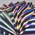 Iridescent Holographic Paper Roll Glossy Surface Finish High Durability Glossy Paper Roll