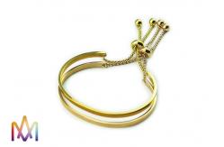 China 11g Adjustable 304 Stainless Steel Open Cuff Bangle supplier