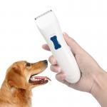Convenient Using Cordless Pet Grooming Clippers Low Vibration Design White Color for sale