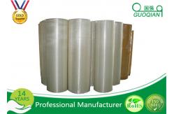 China Logo Custom Printed Bopp Jumbo Tape , Wide Packing Tape Jumbo Roll Polypropylene Film supplier