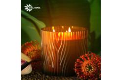 China ODM Aromatherapy Aroma Scented Candle Lemon Round Shape Custom supplier