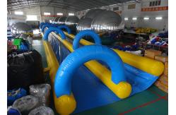 China Giant Inflatable Water Slide With 0.55mm ~ 0.90mm PVC Tarpaulin Material supplier