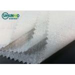 White Brushed Woven Interlining With PA High Bonding Strength For Overcoat for sale