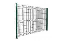 China Blue Backyard Metal Fence 6ft Curved 3D Double Wire Mesh Fence supplier