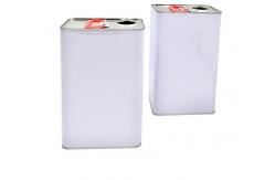 China Empty Tinplate 4L Square Tin Can For Paint Packing supplier