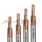 Wear Resistant 2 Flute Drill Bit 4mm - 32mm Straight Flute Carbide Drill for sale