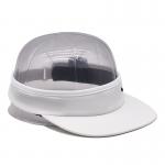 1 Inch White Adjustable Sun Visor Cap With Screen Printing Logo