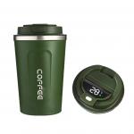 Vacuum Insulated Stainless Steel Water Cup Smart Temperature Display 510ML Green for sale
