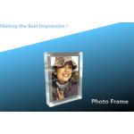 3D laser photo frame/crystal photo frame/Rectangle/CRYSTAL CUBE/rectangle beveled/Flat
