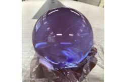 China Decorative Transparent Resin Ball  , Clear Crystal Ball 100mm supplier
