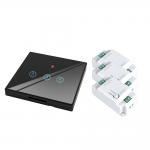 10A Fire Resistant ABS Homekit Smart Switch tempered Glass Panel Three On/Off Switches support remote control for sale