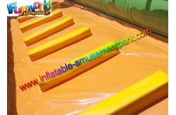 China Kids Commercial Inflatable Slide , Jungle Tree Inflatable Cartoon Dry Slides supplier
