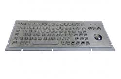 China Kiosk Industrial Stainless Steel Keyboard With Trackball supplier