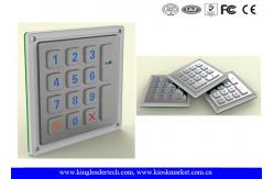 China 14 Keys Smart Door Entry Keypad / Stainless Steel Outdoor Keypad IP65 supplier
