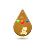 RFID Slim Wallet Tracker Drop Shaped Bluetooth Anti Loss Device IP68 Waterproof for sale