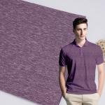 Durable 190gsm Double Pique Fabric , Smooth Solid Cotton Knit Fabric for sale
