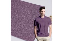 China Durable 190gsm Double Pique Fabric , Smooth Solid Cotton Knit Fabric supplier